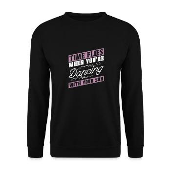 Maman Mère Fils Danse Mère - Sweat-shirt Unisexe - noir - Devant - Alina (178cm) & Michal (187cm)