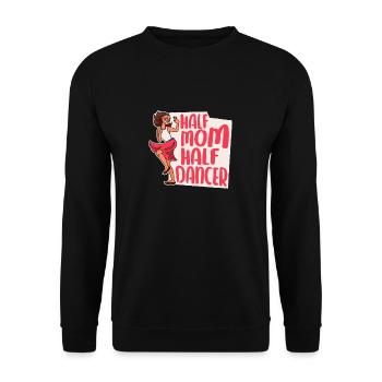 Mom Mom Dancing Dancing Mom - Unisex Sweatshirt - black - Front - Alina (178cm) & Michal (187cm)