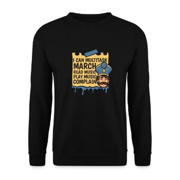 Fan train marching band - Unisex Sweatshirt - black - Front - Alina (178cm) & Michal (187cm)