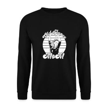 Mom Mom Dancing Dancing Mom - Unisex Sweatshirt - black - Front - Alina (178cm) & Michal (187cm)