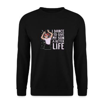 Maman Mère Fils Danse Mère - Sweat-shirt Unisexe - noir - Devant - Alina (178cm) & Michal (187cm)