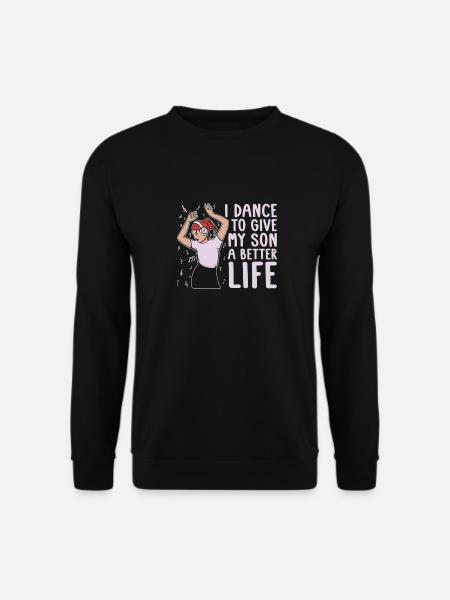 Maman Mère Fils Danse Mère - Sweat-shirt Unisexe - noir