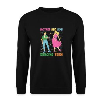 Maman Mère Fils Danse Mère - Sweat-shirt Unisexe - noir - Devant - Alina (178cm) & Michal (187cm)