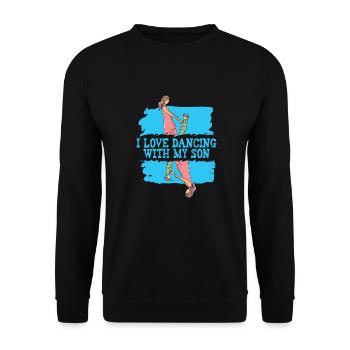 Maman Mère Fils Danse Mère - Sweat-shirt Unisexe - noir - Devant - Alina (178cm) & Michal (187cm)