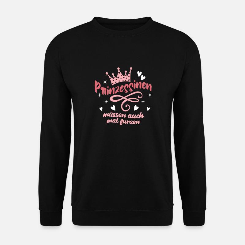 Prinzessin Krone - Unisex Pullover - Schwarz