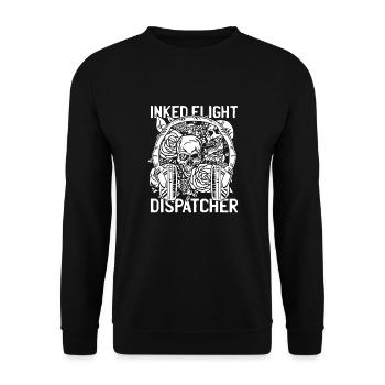 Crâne du centre de contrôle des appels d’urgence - Sweat-shirt Unisexe - noir - Devant - Alina (178cm) & Michal (187cm)