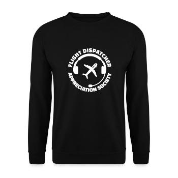 Centre de contrôle des appels d’urgence Centre d’opérations aéronautiques - Sweat-shirt Unisexe - noir - Devant - Alina (178cm) & Michal (187cm)