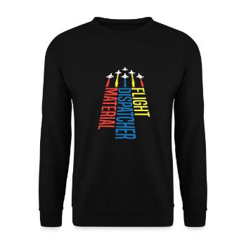 Emergency call control center operations center jets - Unisex Sweatshirt - black - Front - Alina (178cm) & Michal (187cm)