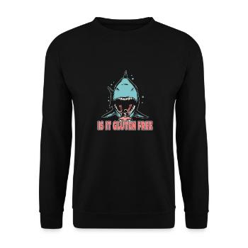 Glutenfrei - Unisex Pullover - Schwarz - Vorne - Alina (178cm) & Michal (187cm)