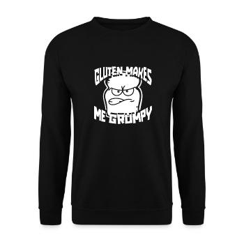Glutenfrei Lustig - Unisex Pullover - Schwarz - Vorne - Alina (178cm) & Michal (187cm)