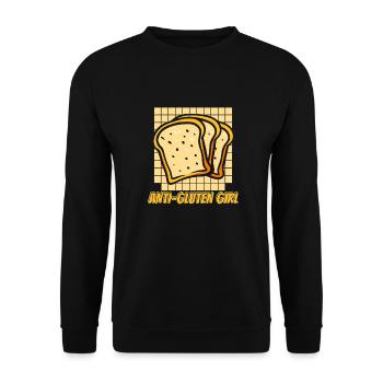 Glutenfrei Mädchen - Unisex Pullover - Schwarz - Vorne - Alina (178cm) & Michal (187cm)