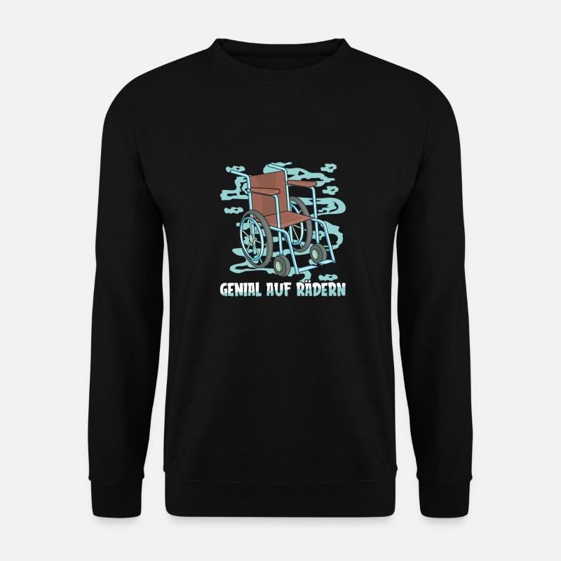 Rollstuhl Rollstuhlfahrer - Unisex Pullover - Schwarz