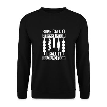 Culture de la cuisine de rue - Sweat-shirt Unisexe - noir - Devant - Alina (178cm) & Michal (187cm)