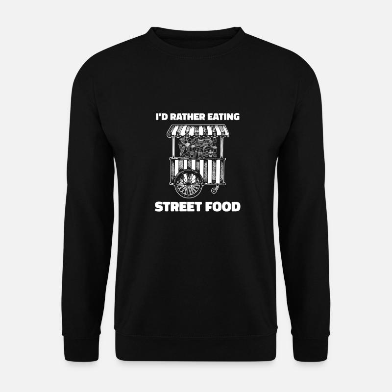 Straßenessen Fun - Unisex Pullover - Schwarz