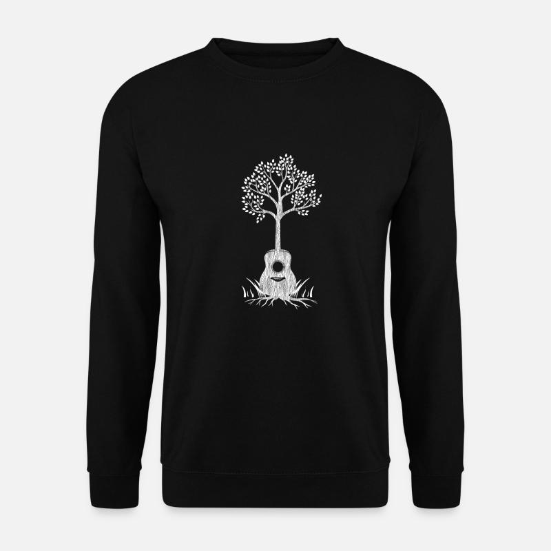 Acoustic Guitar Tree - Unisex Sweatshirt - black