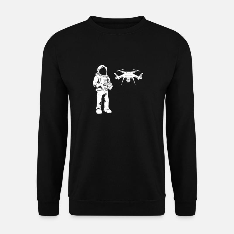Drone Quadcopter Astronaut - Unisex Sweatshirt - black