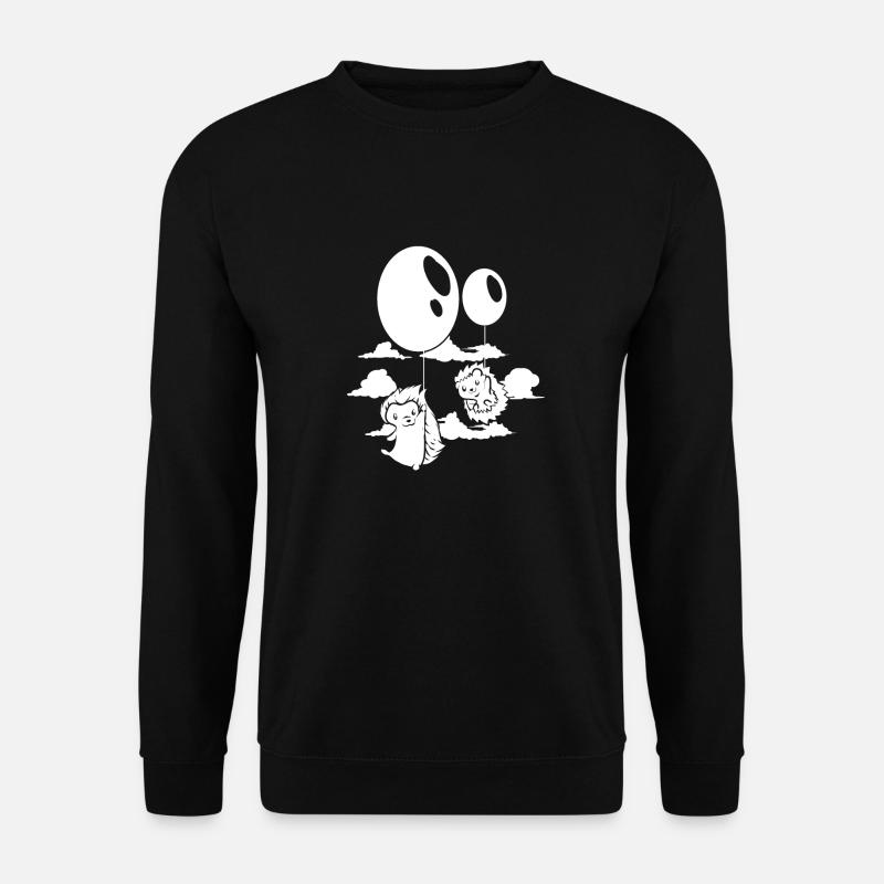 Igel Luftballons - Unisex Pullover - Schwarz
