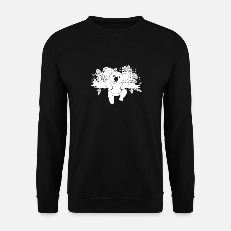 Fleurs d’ours Koala - Sweat-shirt Unisexe - noir