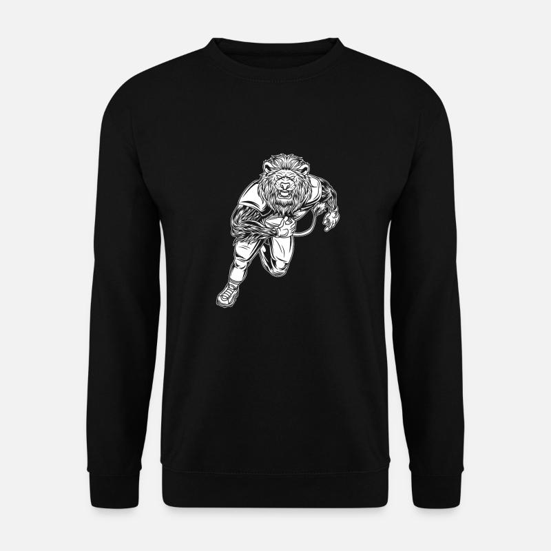 Rugby Löwe - Unisex Pullover - Schwarz