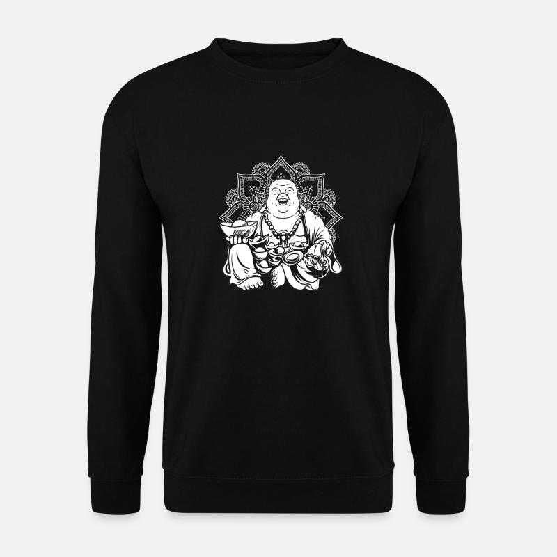 Mandala bouddhiste de Bouddha - Sweat-shirt Unisexe - noir