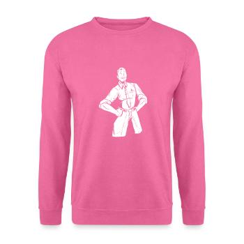Papa de la fête des pères - Sweat-shirt Unisexe - rose - Devant
