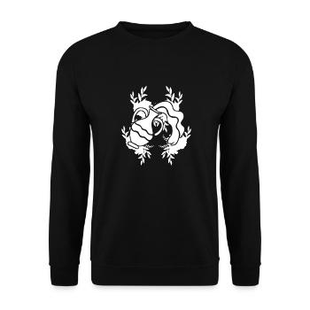 Wassermann Symbol - Unisex Pullover - Schwarz - Vorne - Alina (178cm) & Michal (187cm)