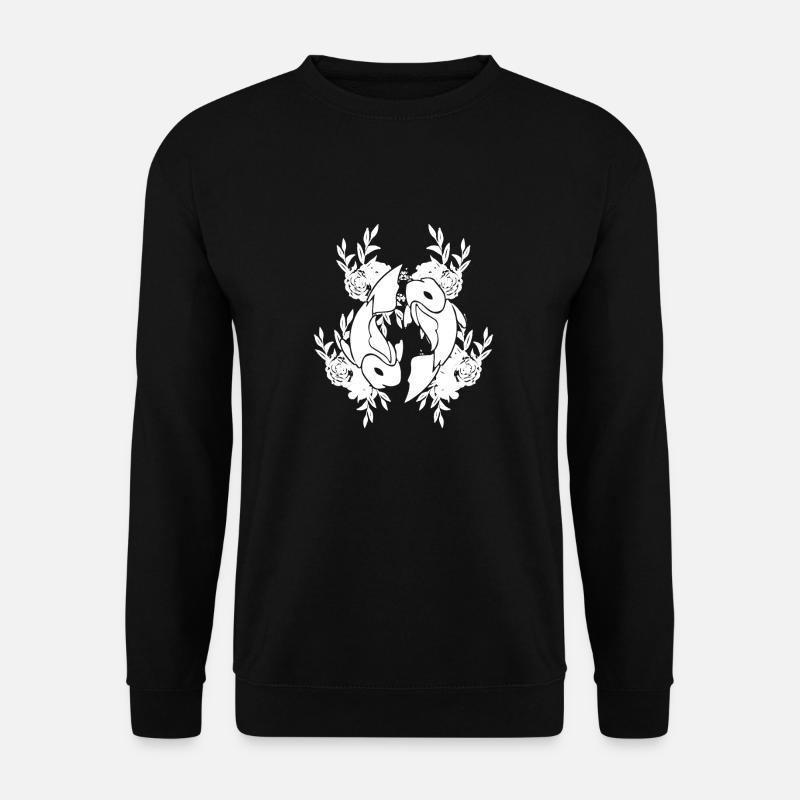 Sternzeichen Fische Symbol - Unisex Pullover - Schwarz