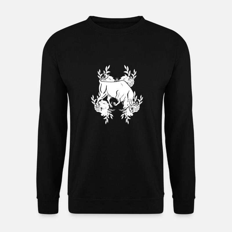Zodiac sign Taurus Symbol - Unisex Sweatshirt - black