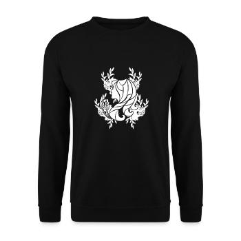 Zodiac sign Virgo Symbol - Unisex Sweatshirt - black - Front - Alina (178cm) & Michal (187cm)