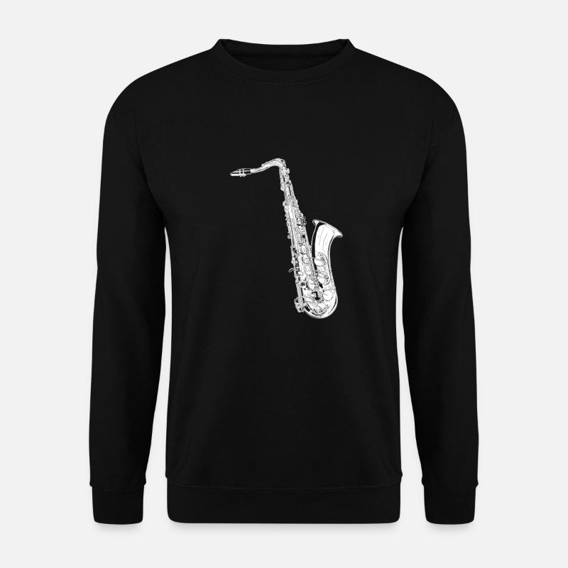 Fanfare de saxophone - Sweat-shirt Unisexe - noir