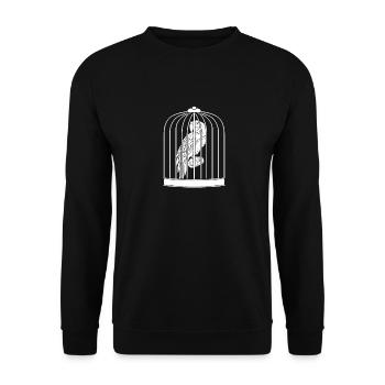 Parrot Cage - Unisex Sweatshirt - black - Front - Alina (178cm) & Michal (187cm)