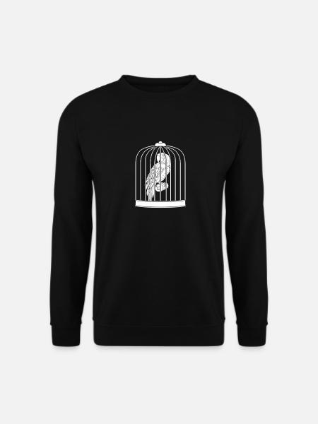 Cage de perroquet - Sweat-shirt Unisexe - noir