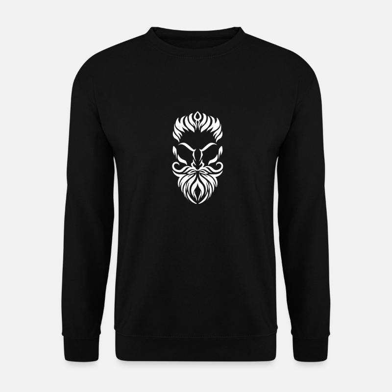 Bart Vollbart Stamm - Unisex Pullover - Schwarz