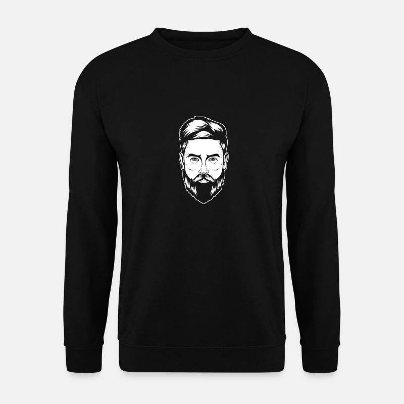 Barbe Barbe complète - Sweat-shirt Unisexe - noir