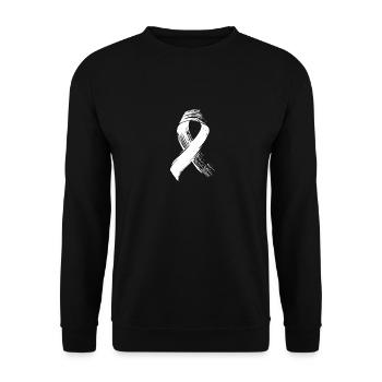 Cancer du sein - Sweat-shirt Unisexe - noir - Devant - Alina (178cm) & Michal (187cm)