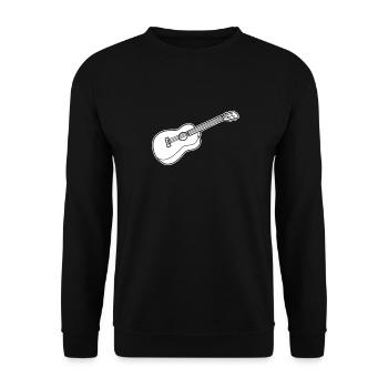 Ukulélé - Sweat-shirt Unisexe - noir - Devant - Alina (178cm) & Michal (187cm)