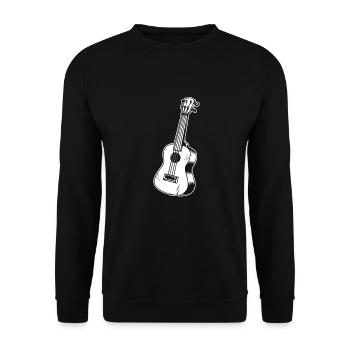 Ukulélé - Sweat-shirt Unisexe - noir - Devant - Alina (178cm) & Michal (187cm)