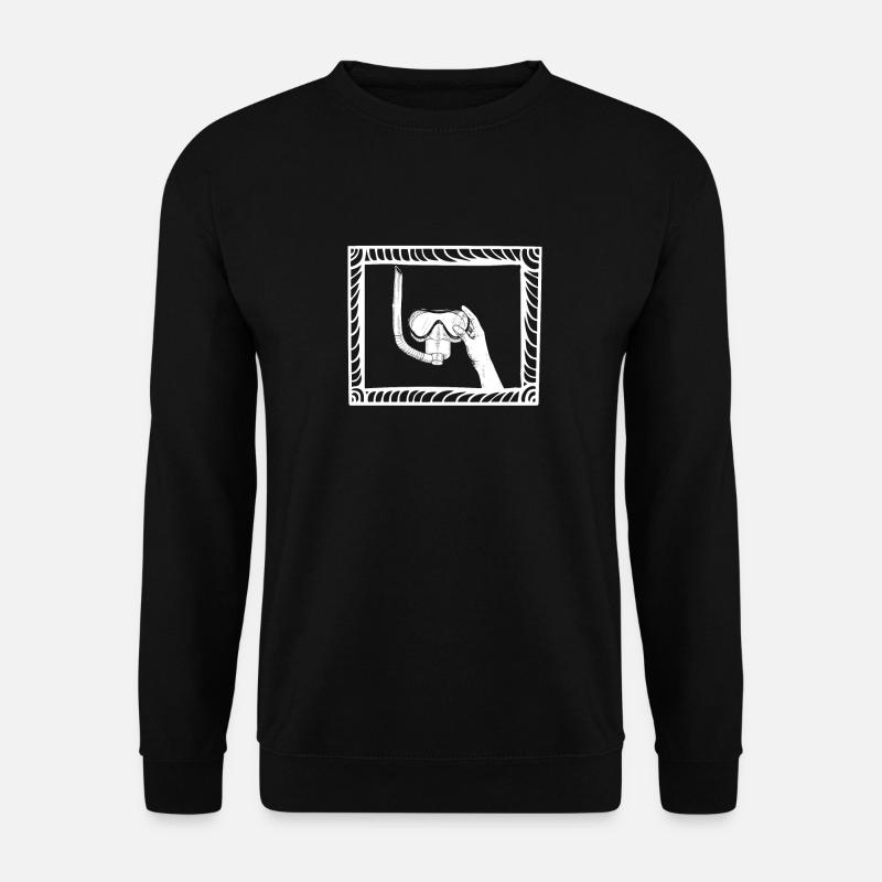 Tauchen Taucher - Unisex Pullover - Schwarz