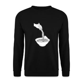 Ramen - Unisex Sweatshirt - black - Front - Alina (178cm) & Michal (187cm)