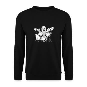 Batterie Batteur Batteur Cactus - Sweat-shirt Unisexe - noir - Devant - Alina (178cm) & Michal (187cm)