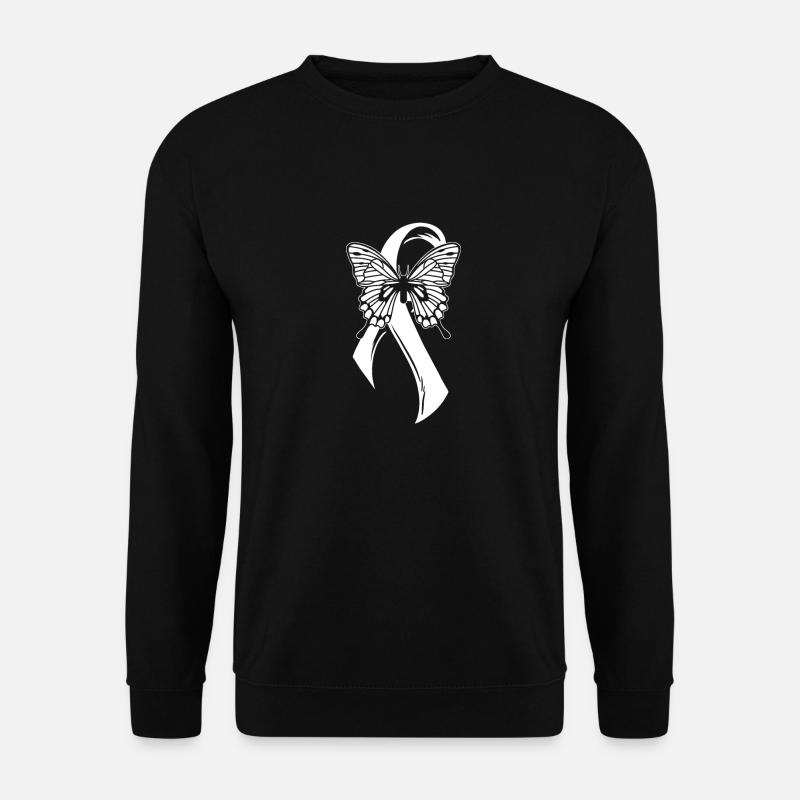 Fibromyalgia Rheumatism Butterfly - Unisex Sweatshirt - black