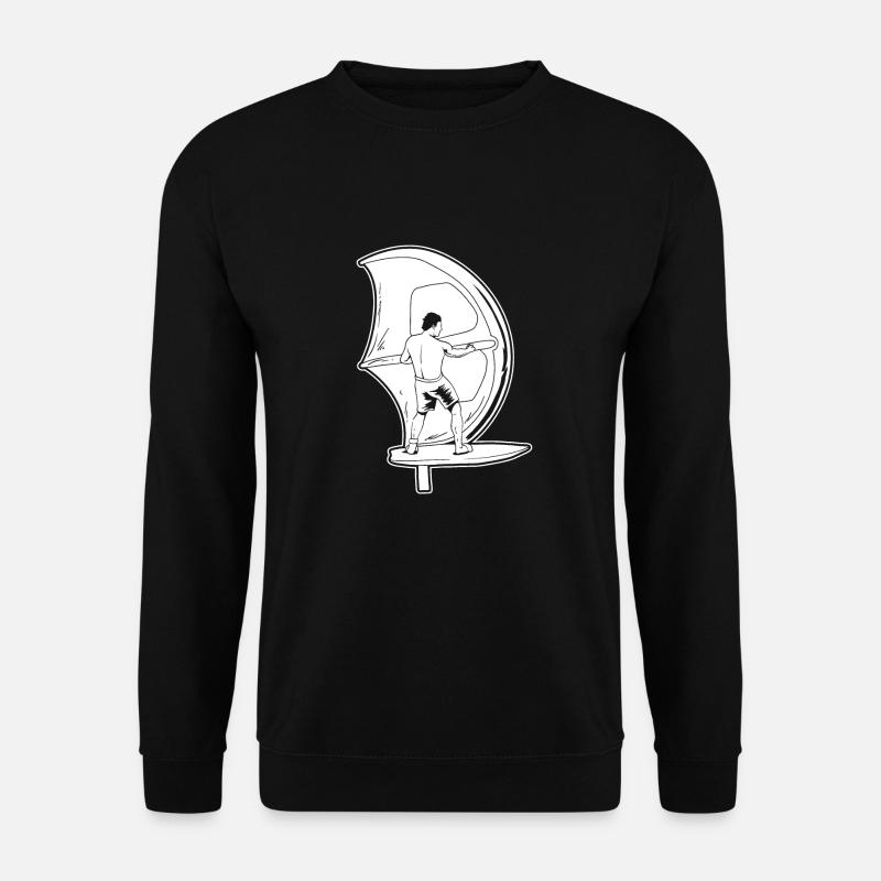 Wing Surf Wing Foil - Sweat-shirt Unisexe - noir