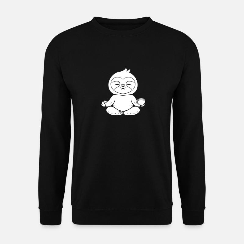 Sloth Yoga - Unisex Sweatshirt - black