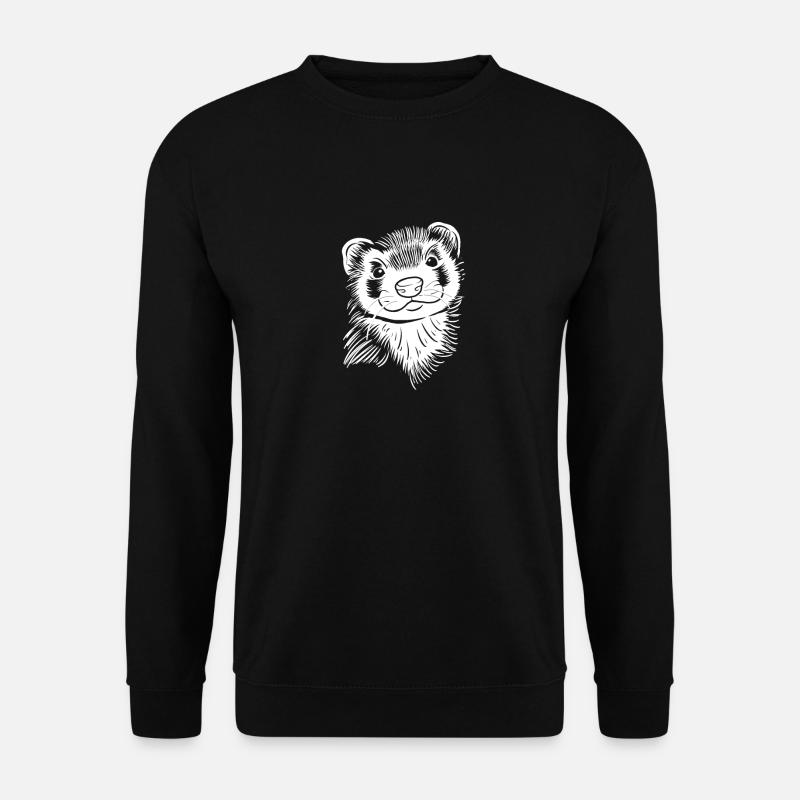 Ferret Iltis Cute - Unisex Sweatshirt - black