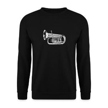Fanfare Train Tuba - Sweat-shirt Unisexe - noir - Devant - Alina (178cm) & Michal (187cm)