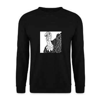 Thanksgiving Shamrock - Unisex Sweatshirt - black - Front - Alina (178cm) & Michal (187cm)