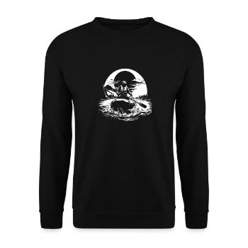 Rafting - Sweat-shirt Unisexe - noir - Devant - Alina (178cm) & Michal (187cm)
