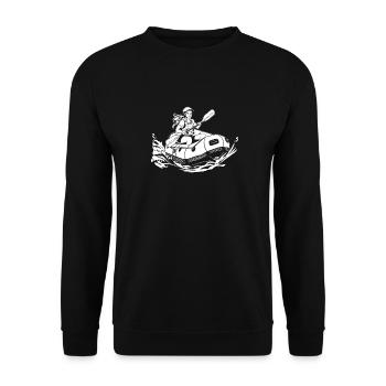 Rafting - Unisex Pullover - Schwarz - Vorne - Alina (178cm) & Michal (187cm)