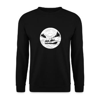 Rafting - Unisex Pullover - Schwarz - Vorne - Alina (178cm) & Michal (187cm)