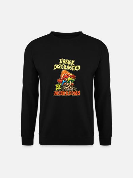 Pilzsammler Pilze Pilze - Unisex Pullover - Schwarz